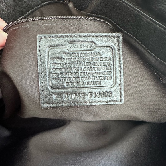 Coach Black Leather Bag - Picture 7 of 12